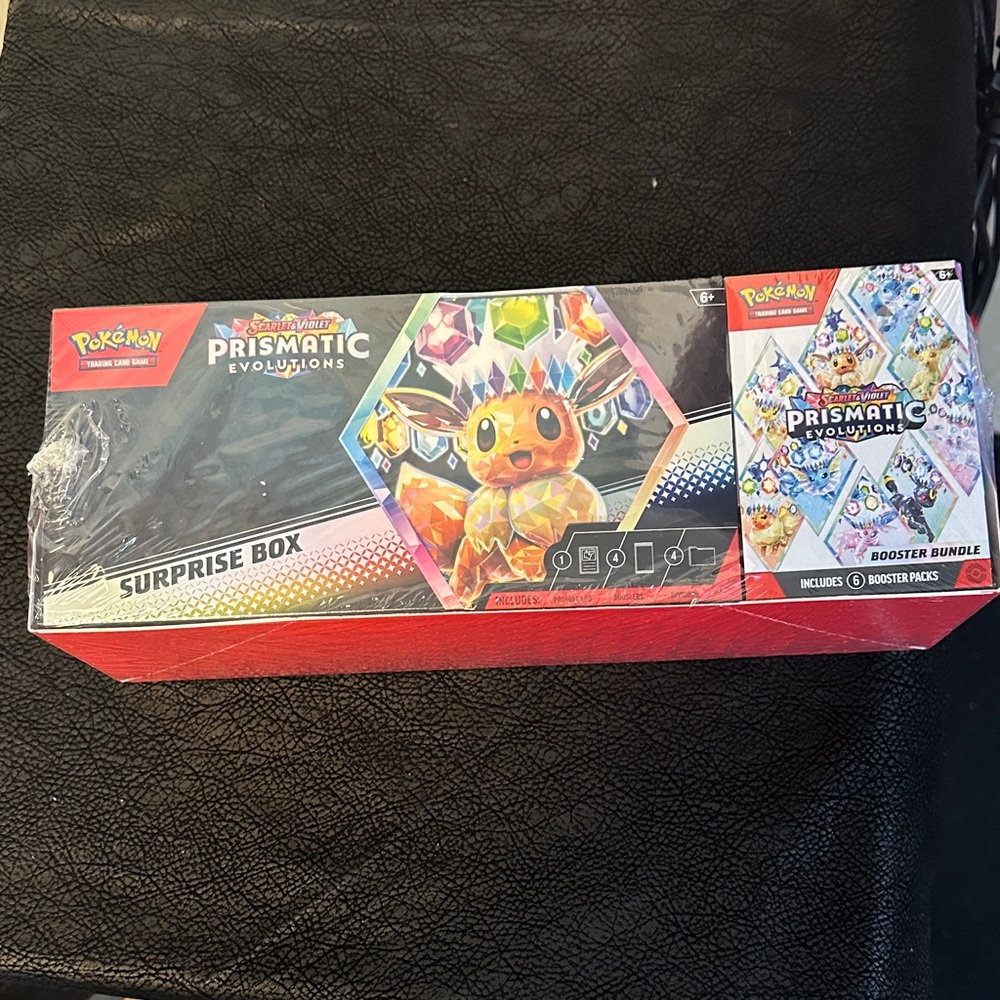 Pokemon Prismatic Evolutions Booster Box - Red and Black